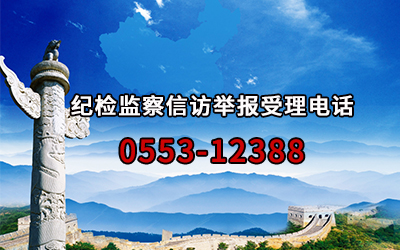 紀(jì)檢監(jiān)察信訪舉報(bào)受理電話(huà) 0553-12388